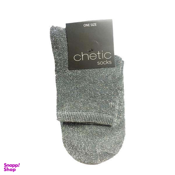 جوراب زنانه چتیک (Chetic) طرح لمه کد RG- C994 رنگ نقره ای