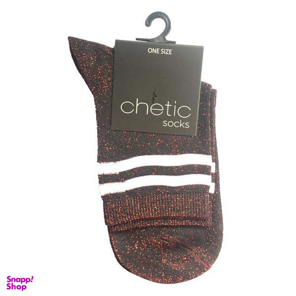 جوراب زنانه چتیک (Chetic) طرح لمه کد RG- C966 رنگ زرشکی