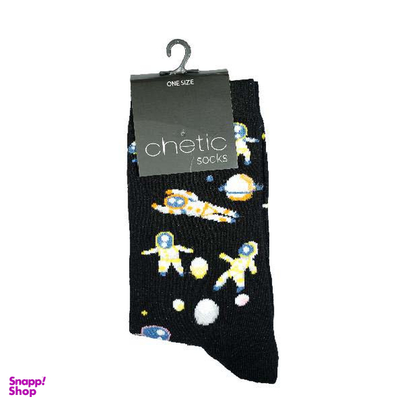 جوراب زنانه چتیک (Chetic) مدل فضانورد کد RG-C 742 رنگ مشکی