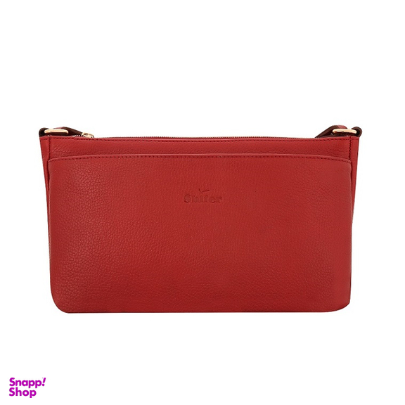 کیف دوشی زنانه کد 9092B رنگ قرمز