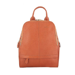 کیف کوله دوشی زنانه کد 9005C رنگ عسلی