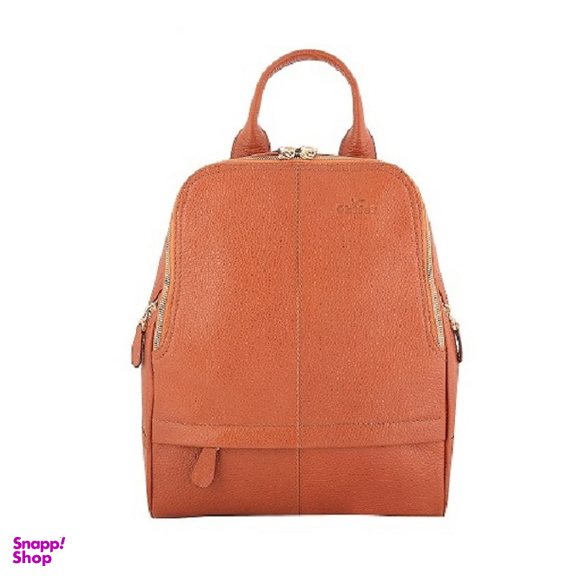 کیف کوله دوشی زنانه کد 9005C رنگ عسلی