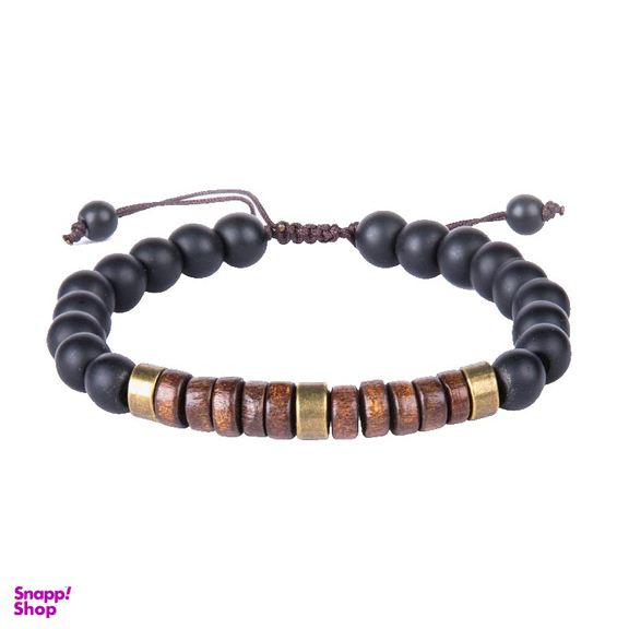 دستبند سنگ مردانه ریسه گالری (Ri3 Gallery) مدل اونیکس و چوب W1179