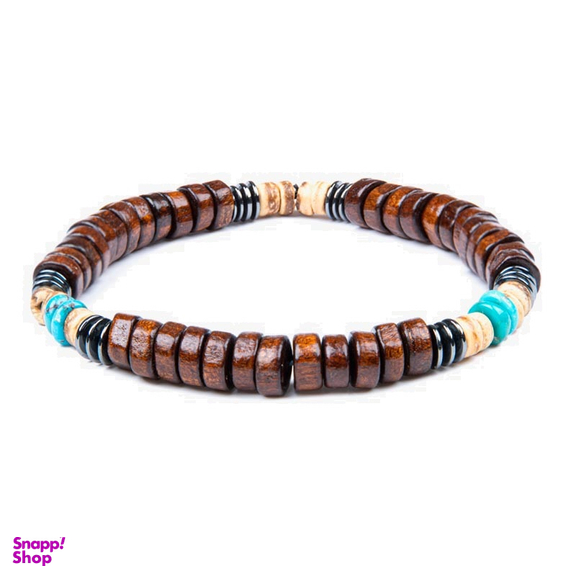 دستبند سنگ مردانه ریسه گالری (Ri3 Gallery) مدل فیروزه و آبنوس A1227