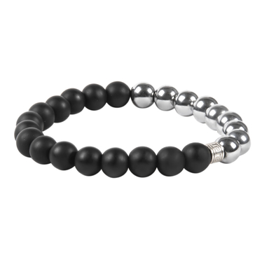 دستبند نقره مردانه ریسه گالری (Ri3 Gallery) مدل H1174 black & white