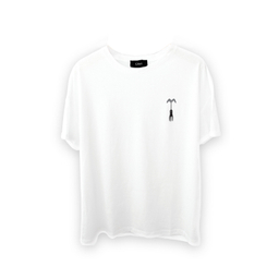 تیشرت آدمک گری (Gray) رنگ سفید