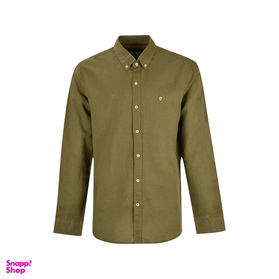 پیراهن آستین بلند یقه دار لینین بادی اسپینر (Body Spinner) مدل 12133