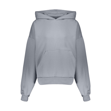 هودی زنانه گری (Gray) رنگ آبی آسمانی