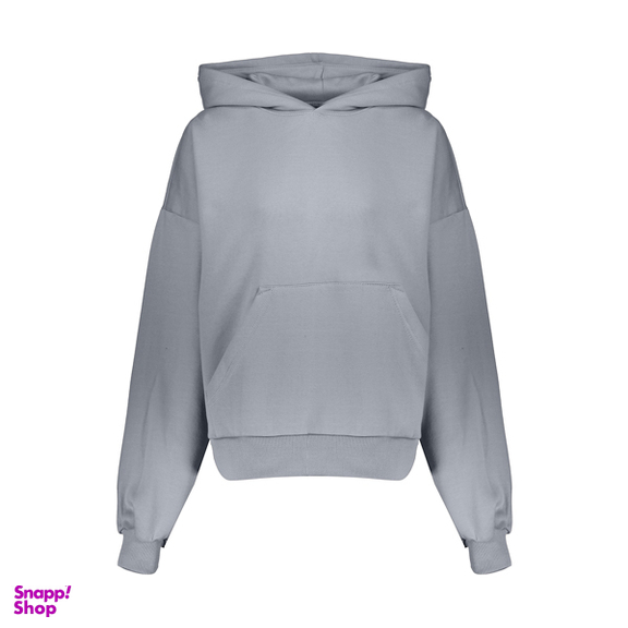 هودی زنانه گری (Gray) رنگ آبی آسمانی