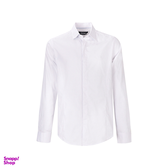 پیراهن اسلیم پوپلین بادی اسپینر (Body Spinner) مدل 2679 سفید