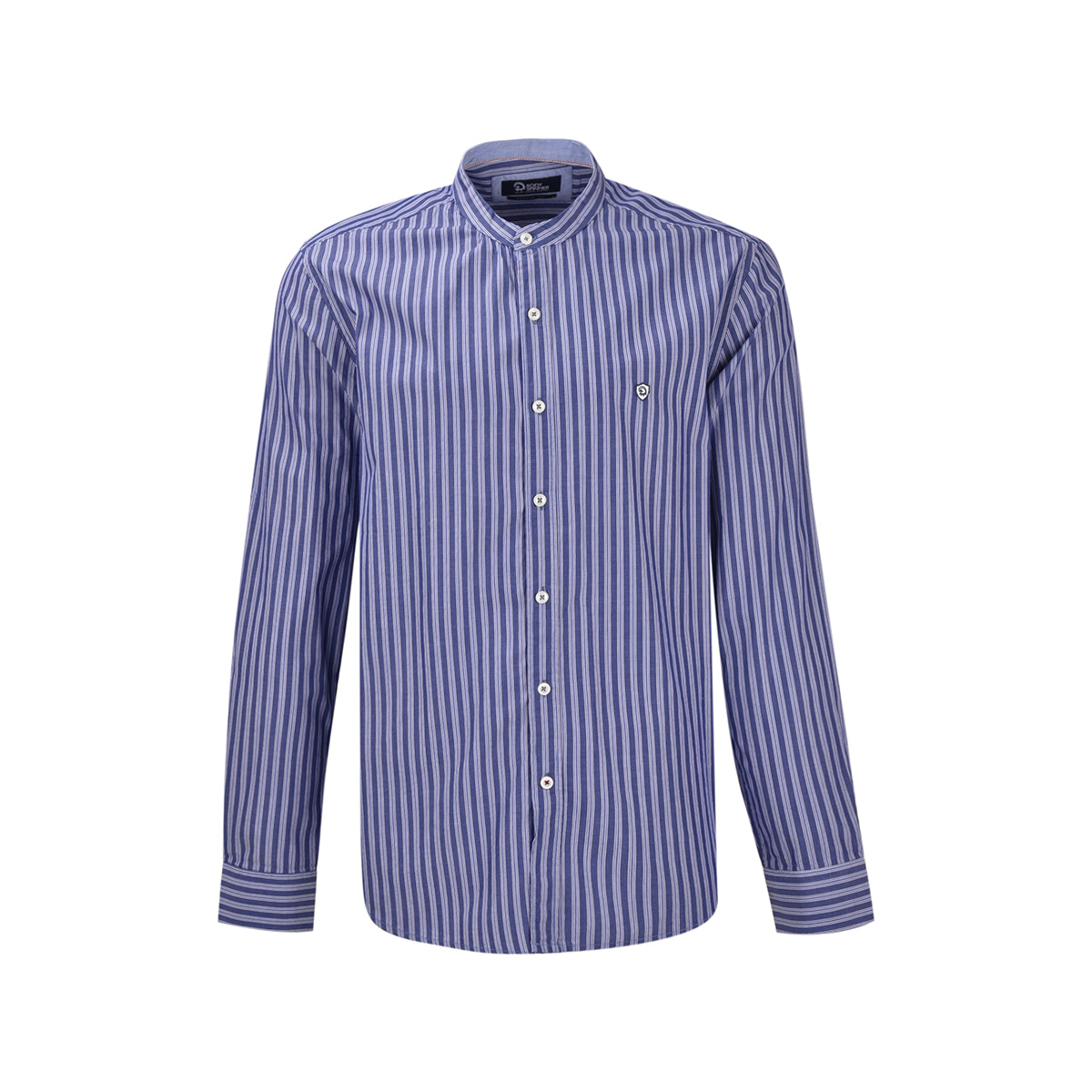 پیراهن راه راه یقه فرنچ regular fit بادی اسپینر (Body Spinner) مدل 2065 سرمه ای