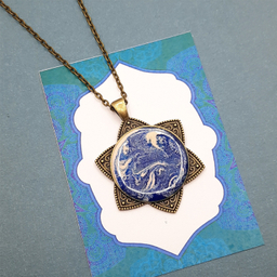 گردنبند دو زنجیره مدل برفدانه