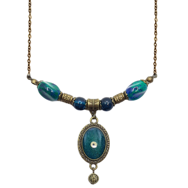 گردنبند دور گردنی مدل چشم نظر NE0023