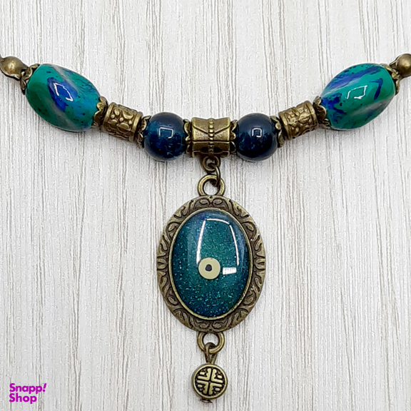 گردنبند دور گردنی مدل چشم نظر NE0023