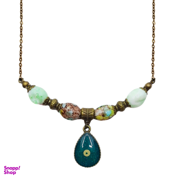 گردنبند کوتاه مدل چشم نظر NE0021