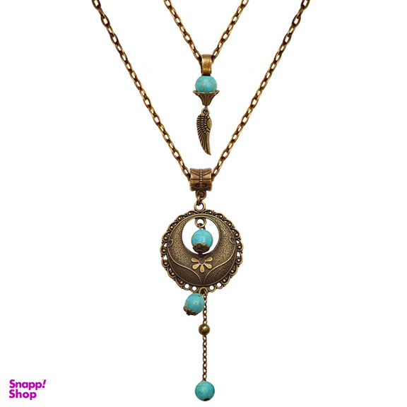 گردنبند رو مانتویی مدل طاووس