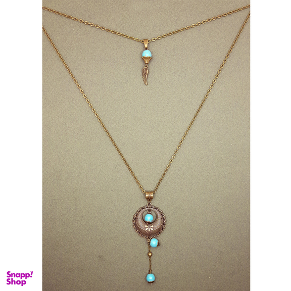 گردنبند رو مانتویی مدل طاووس