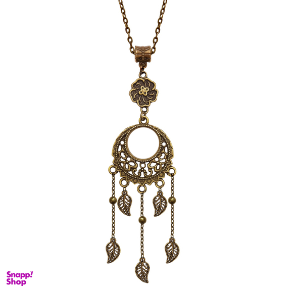 گردنبند رو مانتویی مدل قلب و برگ