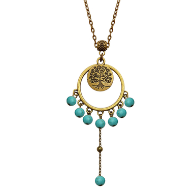 گردنبند رو مانتویی مدل درخت زندگی