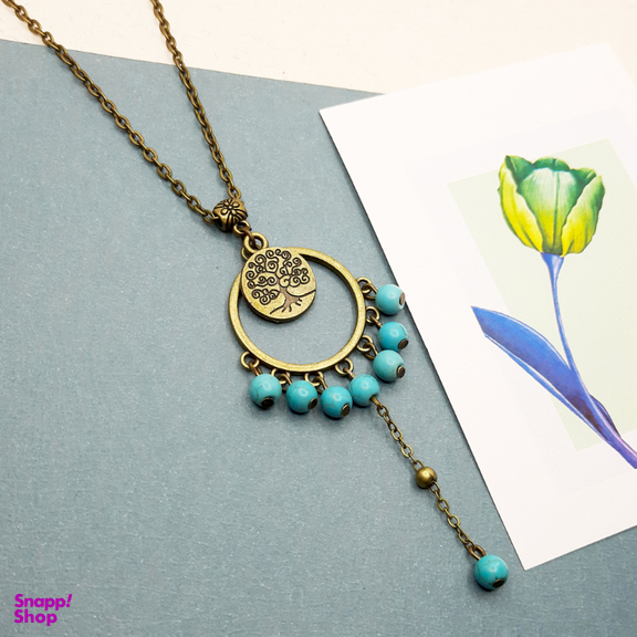 گردنبند رو مانتویی مدل درخت زندگی