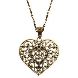 گردنبند رو مانتویی مدل قلب NE0063