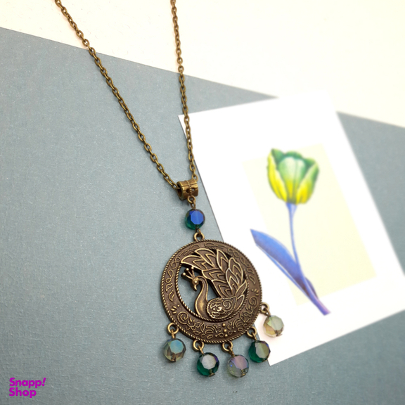 گردنبند بلند رو مانتویی مدل طاووس TV001