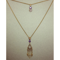 گردنبند رو مانتویی مدل اسلیمی