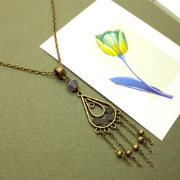 گردنبند رو مانتویی مدل اسلیمی