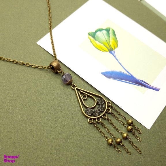 گردنبند رو مانتویی مدل اسلیمی