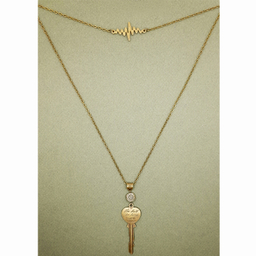 گردنبند بلند رو مانتویی مدل کلید و ضربان