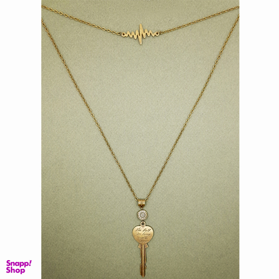 گردنبند بلند رو مانتویی مدل کلید و ضربان