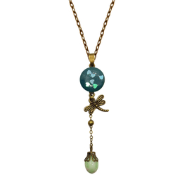 گردنبند کوتاه دور گردنی مدل سنجاقک