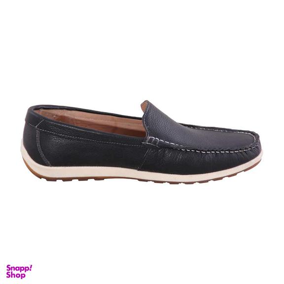 کفش روزمره چرم طبیعی مردانه مدل S228 مشکی