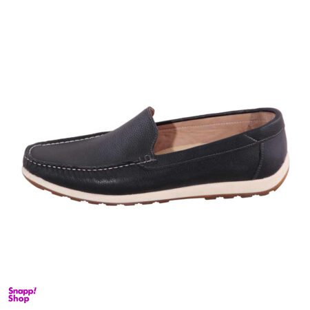 کفش روزمره چرم طبیعی مردانه مدل S228 مشکی