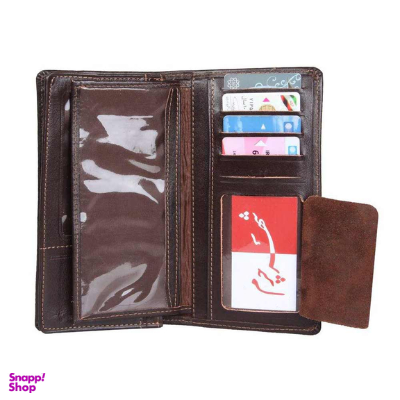 کیف دست چک چرم طبیعی مدل 122139
