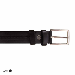 کمربند چرم طبیعی مردانه کد Z245103 مشکی