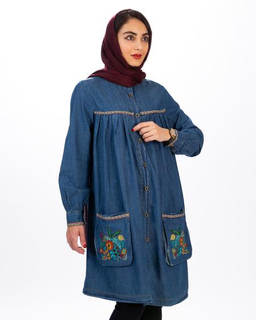 مانتو آواز آبی تیره