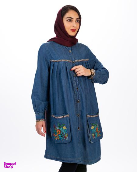 مانتو آواز آبی تیره