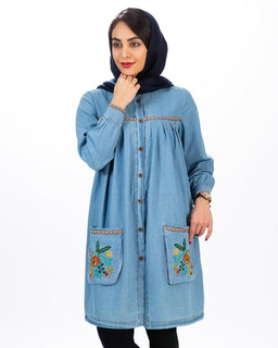 مانتو آواز آبی روشن