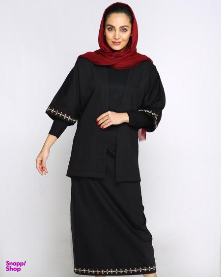 عبا دامن ژاله مشکی