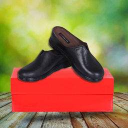 صندل چرمی زنانه مدل F280 مشکی