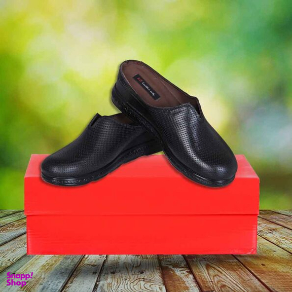 صندل چرمی زنانه مدل F280 مشکی