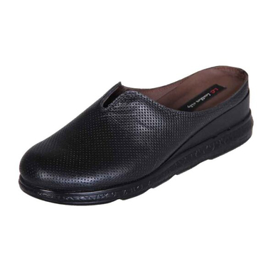 صندل چرمی زنانه مدل F280 مشکی