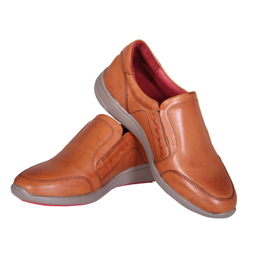 کفش روزمره زنانه شهرچرم مدل IR01029 عسلی