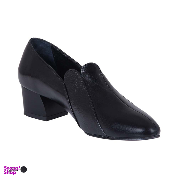 کفش چرم طبیعی زنانه شهر چرم مدل 39969 مشکی