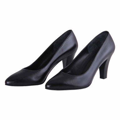 کفش چرم طبیعی زنانه شهر چرم مدل 39967 مشکی