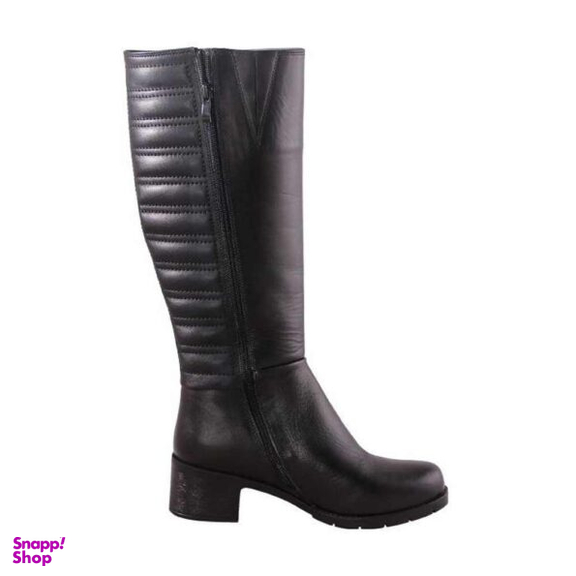 بوت چرم طبیعی زنانه مدل M2006 مشکی