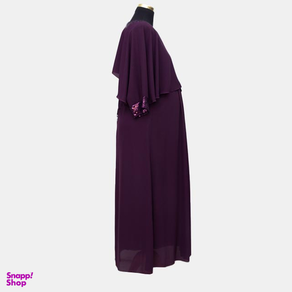 پیراهن بارداری شنل دار پرنیان کد 00040050000028 رنگ بادمجانی