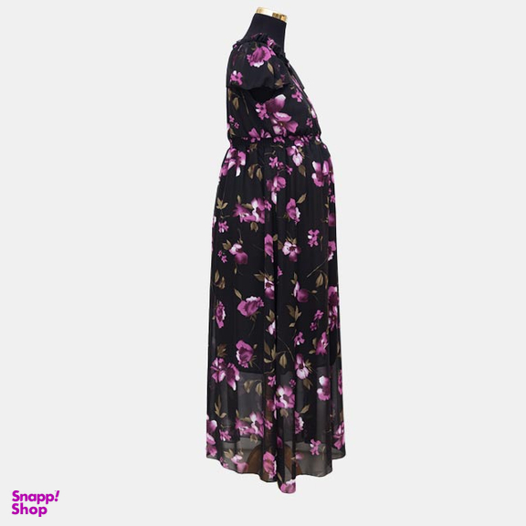 پیراهن بارداری پرنسس طرحدار کد 00040050000094 رنگ بنفش