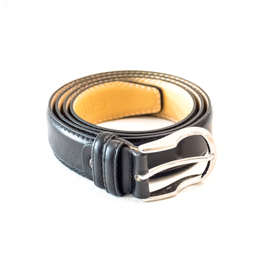 کمربند چرم طبیعی آروین چرم (Arvin Leather) کد AR-D10 عسلی